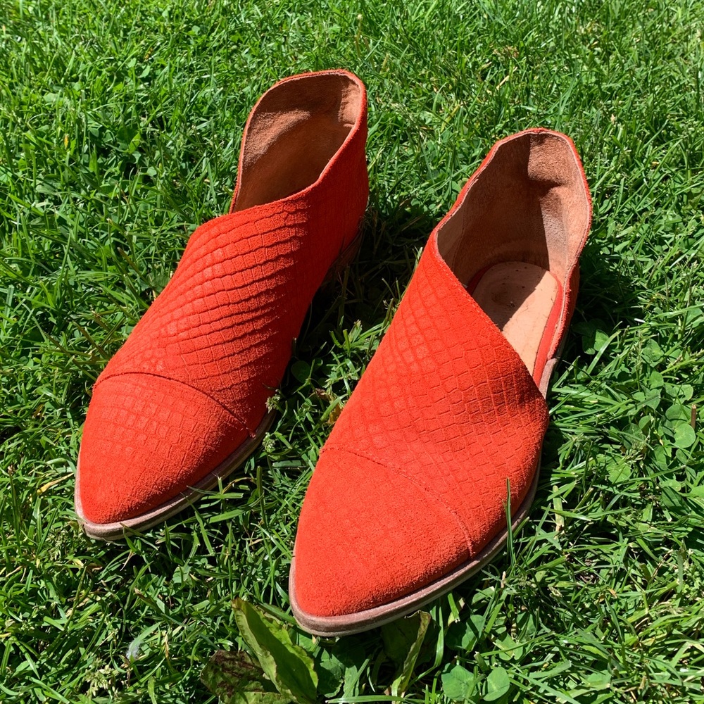 Free People Royals Flat, size EU39/US 9, red
